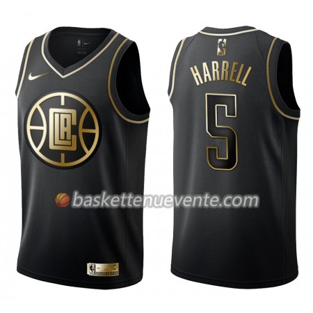 Maillot Basket Los Angeles Clippers Montrezl Harrell 5 Nike Noir Gold Edition Swingman - Homme